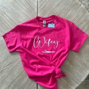 Gildan Pink Wifey Short Sleeve Tee